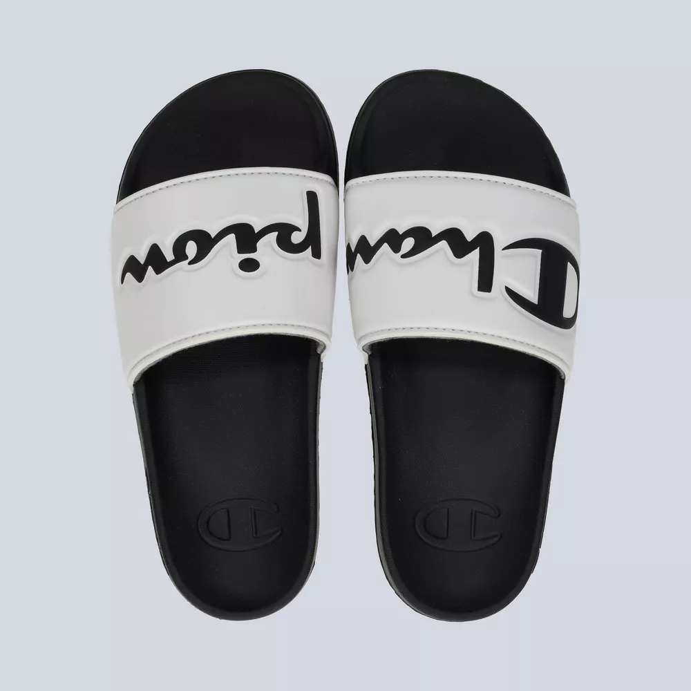 Women's IPO Squish Slide Sandals by Champion Black/White Size 10 |New With Tags - Picture 3 of 5